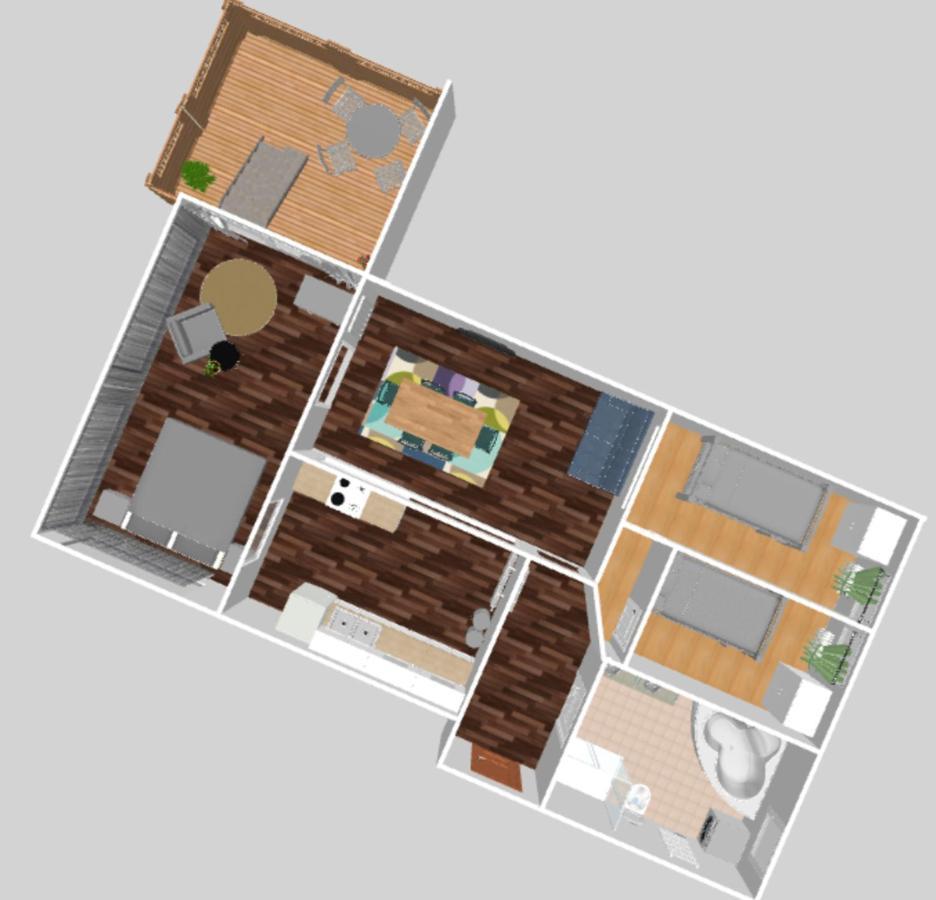 Apartment Humboldt 3 Schlafzimmer,Wifi, Netflix Parken, Terrasse, Klimatisiert, Naehe Zentrum Jena Exterior photo